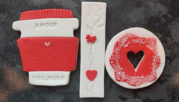 Biscuits décorés St Valentin